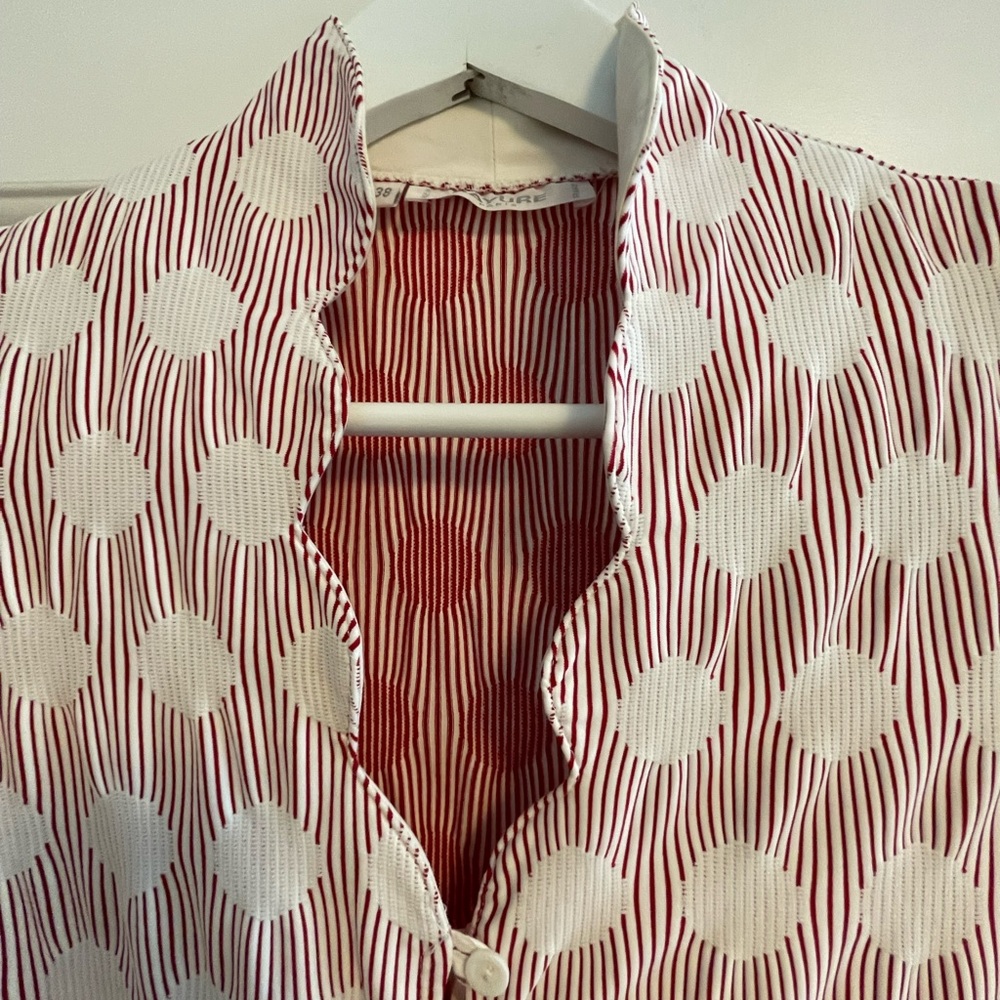 Rayure blouse, size 38 (Small)